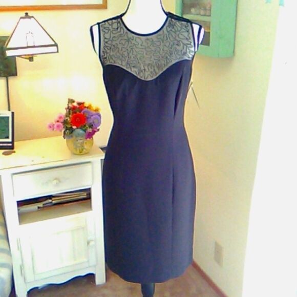NWT Jones New York Black Evening Dress - Picture 1 of 13